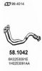 VW 1H1253091 Exhaust Pipe